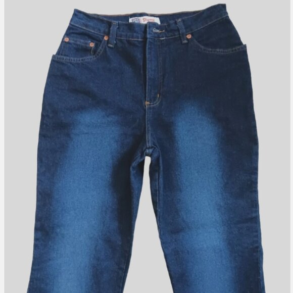 Vintage Faded Glory Jeans Womens Size 10 Petite Blue Straight Classic Fit Denim - Picture 5 of 10